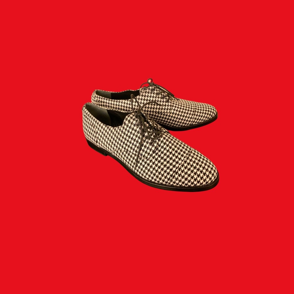 Lauren Ralph Lauren Maryna Black & White Houndstooth Oxfords!